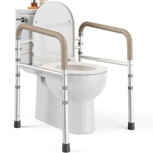 Load image into Gallery viewer, Toilet Handles for Seniors, Toilet Bars for Elderly, Disabled &amp; Handicap - Beige
