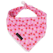 Load image into Gallery viewer, ARING PET Girl Dog Bandanas, Cute Summer Pink Daisy Floral Pet Bandana Scarf Triangle Bib for Small Medium Large Female Dogs Cats, Puppy Kerchief for Daily Wear Walks Party Photos-L
