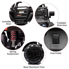 Load image into Gallery viewer, 24V Ride On Toys for Big Kids, Electric Car for Kids, 2 Seater Jeep Electric Car, with Suspension, 3 Speed Modes, LED Lights Black
