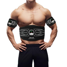 Load image into Gallery viewer, Ab Stimulator Muscle Toner，Abs Muscle Stimulator Abdominal Toning Fitness Belt for Men and Women Black
