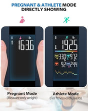 Load image into Gallery viewer, ABLEGRID Smart Body Fat Scale, Rechargeable Digital Bathroom Scale for Body Weight, Gradient Trends and Difference in Change Display, 22 Body Metrics, BMI, Muscle Mass, Heart Rate, Water Weight, 400lb
