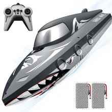 Load image into Gallery viewer, Shark RC Boat for Kids &amp; Adults,2.4GHz High Speed Remote Control Racing Boat W/ Dual Battery 50 Min Runtime,Waterproof
