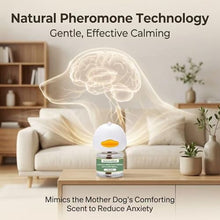 Load image into Gallery viewer, 4-Pack Dog Calming Diffuser Kit (1 Diffuser + 3 Refills), Plug-in Pheromone Calming Diffuser for Dog, 90-Day Supply, Covers 700 sq ft, Safe &amp; Odorless Stress Relief Solution, Promotes Relaxed Behavior
