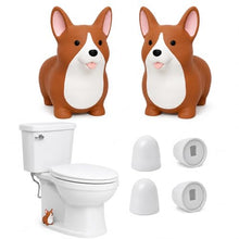Load image into Gallery viewer, RAINGOWN Glow in the Dark Corgi Toilet Bolt Covers, 2 Pack
