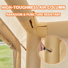 Load image into Gallery viewer, Inflatable Tents for Camping, 4-6 Person Easy Blow Up Tent with Hand Pump,4 Seasons Waterproof Air Inflatable Camping Tent,Hot Tent with Skylight and Stove Jack for Family Camping,Beige
