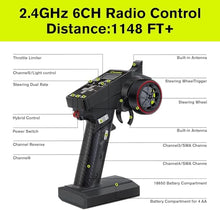 Load image into Gallery viewer, RIAARIO 1/10 Brushless RC Cars, Monster Truck, 50+ MPH, 4WD, Waterproof, Carbon Fiber, Black, Ages 8+
