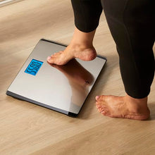 Load image into Gallery viewer, Eat Smart Precision 550 Pound Extra-High Capacity Digital Bathroom Scale, Extra-Wide Platform, Stainless Steel Body Weight Scale with Step-On Tech, Silver
