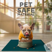 Load image into Gallery viewer, Dog Food Mat - 28x18 Raised Edges Dogs Mat for Food and Water Prevent Spill, Waterproof Cat Food Mats Protect Floors, Easy Clean Dog Bowl Mats for Food and Water, Silicone Pet Feeding Placemats
