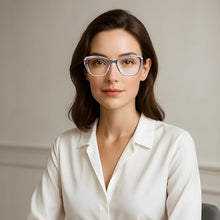 Load image into Gallery viewer, DOERAYMI Blue Light Glasses For Woman With Square Decoration,Reading Glasses For Office &amp; Computer Games
