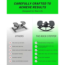 Load image into Gallery viewer, Rock Stepper Cardio Machine for Home Workouts | Low-Impact Fat Burner &amp; Glute Toner with Digital Monitor | 15-Min Quick Silent Stepper, Includes Anti-Slip Mat &amp; Side-to-Side Motion (Pink)
