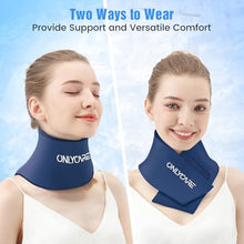 Load image into Gallery viewer, ONLYCARE Neck Ice Pack Wrap Gel - Upgraded Shoulder Ice Packs for Injuries Reusable, Hot and Cold Compress Ice Packs for Neck, Relief of Pain, Office Pressure, Swelling, Sprains
