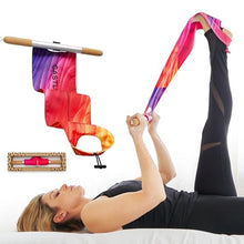 Load image into Gallery viewer, CastleFlexx Mobility and Full Body Strengthening Device | Non-Elastic Stretch Strap with Natural Premium Cork Handles for Stretching, Exercise, Physical Therapy, and Yoga
