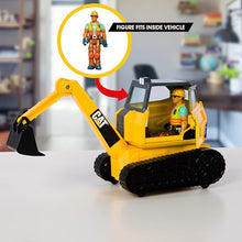 Load image into Gallery viewer, Cat Workforce Excavator Action Set, 23-Piece Kids Construction Toy Playset with 4-Inch Figure, Non-Drying Dirt Compound, Molds, Signs, Tools &amp; Accessories, Ages 3+
