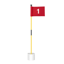 Load image into Gallery viewer, KINGTOP Miniature Golf Flagstick, Practice Putting Green Flags for Yard, Golf Pin Flag Hole Cup Set, Portable 2-Section Design, 3ft Flagpole, Red Flag Numbered #1, Indoor | Outdoor
