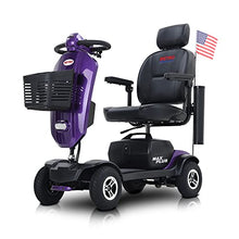 Load image into Gallery viewer, Metro Mobility 25 Mile 330 lbs Capacity Mobility Scooter for Adults-Purple
