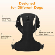 Load image into Gallery viewer, No Pull Dog Harness, No-Choke Soft Padded Reflective Dog Vest Harness with Front Clip &amp; Top Handle, 2 Quick-Release Buckles, Adjustable for Small Medium Large Dogs
