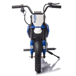 24V Kids Ride On Electric Toy Motocross Motorcycle,200W High Speed Hub Motor, Rear Wheel Shock Absorber