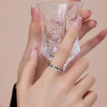 Load image into Gallery viewer, LYTTMAB Stay Pawsitive Ring Anxiety Ring for Women Spinner Ring, Sterling S925 Silver Fidget Ring Animal Pet Cat Dog Paw Ring Size 5,Love
