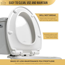 Load image into Gallery viewer, Bath Royale Toilet Seat Upgrade Round BR500-02 Heavy Duty Quiet Close, Durable, Stain-Resistant and Easy to Clean, Fits All Toilet Brands, Executive Series - Almond/Bone
