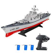 Load image into Gallery viewer, GoolRC Remote Control Warship RC Military Battleship, 1:390 Scale Remote Control Boat for Lakes and Rivers
