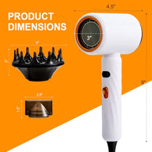 Load image into Gallery viewer, Portable Dog Hair Dryer Brush – 2-in-1 Warm Air Blower &amp; Slicker Brush for Cats &amp; Small Dogs – Adjustable Heat, Overheat Protection – Lightweight Grooming Tool for Home &amp; Travel
