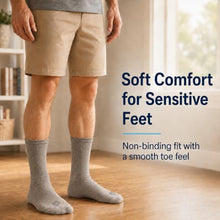 Load image into Gallery viewer, Doctor's Choice Diabetic Socks for Men, Seamless with Non Binding Top Neuropathy Socks, designed with Soft Stretch and Full Cushion for a Comfortable Fit, 10-13 Large, 4 Pairs (Tan)
