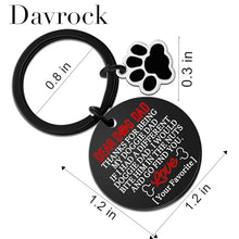 Load image into Gallery viewer, Davrock Dog Dad Gifts for Men Best Dog Dad Ever Keychain
