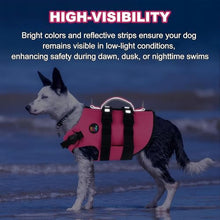 Load image into Gallery viewer, Dogcheer Dog Harness Life Jacket, High Buoyancy Neoprene Dog Life Vest for Swimming Boating, Adjustable Puppy Swim Vest Reflective Pet Float Vest for Small Medium Large Dogs - Pink, M
