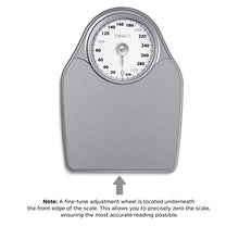 Load image into Gallery viewer, Thinner by Conair Bathroom Scale for Body Weight, Extra-Large Analog Scale Measures Weight Up to 330 Lbs. in Silver
