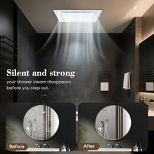 Load image into Gallery viewer, Gopper Ultra Quite Bathroom Exhaust Fan with Light, 120CFM, 1.0 Sones, 6500K, 1000LM, Easy Install, Energy Efficient, 10x10 Mount Ceiling Ventilation Fan
