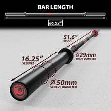 Load image into Gallery viewer, Synergee 45lb Rhino Power Bar Cerakote Finish Barbell. Rated 1500lbs for Powerlifting - Deadlift - Squat - Bench Bar
