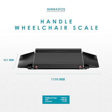 Load image into Gallery viewer, Wheelchair Scale with Dual Detachable Extended Ramp for Home Use Medical Portable Light Weight Digital Scale 1000x0.1lb Precision
