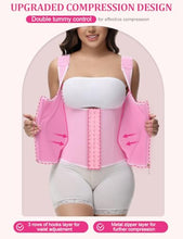 Load image into Gallery viewer, SHAPSHE Waist Trainer for Women, Tummy Control Sports Girdle, Pink-hook Strap -XL
