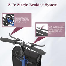 Load image into Gallery viewer, Fvzzin All Terrain Knee Scooter for Adults, Foldable Rolling Knee Scooter with DIY Stickers &amp; Shock Absorber, Steerable Knee Walker for Broken Foot, Ankle Injuries &amp; Surgery, Better Crutch Alternative
