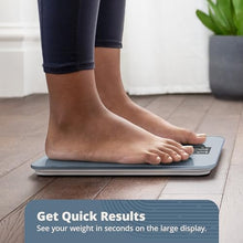 Load image into Gallery viewer, Greater Goods AccuCheck Digital Scale for Body Weight - Accurate Digital Bathroom Scale with High-Precision Sensors, Large Easy-to-Read Backlit Display, 400 lb Capacity, Auto Step-On (Stone Blue)
