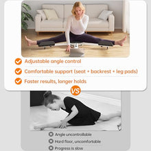 Load image into Gallery viewer, Split Machine, Leg Stretcher Machine for Flexibility – 180° Adjustable Stretching Equipment with Seat &amp; Backrest, Perfect for Ballet, Cheerleading, Dance, Gymnastics, Martial Arts, Kids &amp; Adults
