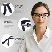 Load image into Gallery viewer, DOERAYM Blue Light Glasses for Woman: Amber Tint Reading Glasses for Night Shift Nurses &amp; Office Workers
