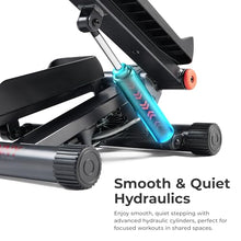 Load image into Gallery viewer, Sunny Health &amp; Fitness Mini Steppers for Exercise at Home, Stair Step Workout Machine with Optional Resistance Bands, Full Body Cardio Equipment, Optional Free SunnyFit App Connection Smart Stepper
