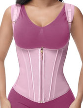 Load image into Gallery viewer, SHAPSHE Waist Trainer for Women, Tummy Control Sports Girdle, Pink-short Torso - Medium
