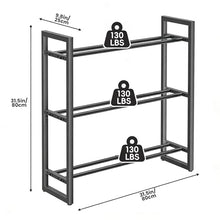 Load image into Gallery viewer, 3 Tier Dumbbell Rack, Weight Rack for Home Gym, 390 lb Capacity
