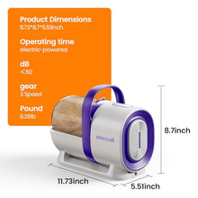 Load image into Gallery viewer, oneisall Dog Grooming Vacuum, Pet Grooming Vacuum with Clipper Nail Grinder, 1.5L Dust Cup Dog deshedding Vacuum Brush with 7 Pet Grooming Tools for Shedding Pet Hair, Home Cleaning(Purple)
