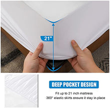 Load image into Gallery viewer, 2 Pack Mattress Protector Twin XL Size 100% Waterproof Fitted Mattress Cover, Breathable Noiseless &amp; Machine Washable Bed Cover Deep Pocket from 5" to 21", Bed Protector for Kids Adults
