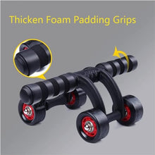 Load image into Gallery viewer, 2 Pack 4-Wheel Ab Roller Abdominal Exercise Roller for Six Pack Abs, Core Workout Trainer
