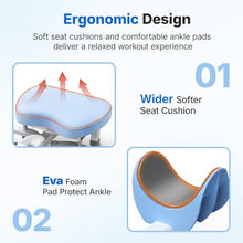 Load image into Gallery viewer, MERACH Split Machine, Stretching Equipment for Flexibility, 180° Leg Stretcher with 6-Level Length Adjustment &amp; Comfortable Pad, Home Stretch Machine for Dance, Gymnastics, 300lbs Capacity (Blue)
