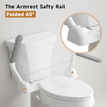 Load image into Gallery viewer, Toilet Safety Rails for Seniors, Super Heavy Duty Handicap Toilet Rails with Foldable Handles, Toilet Safety Frame Rails with Arms for Disabled Pregnant, Toilet Assistance for Elderly
