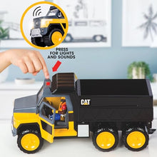 Load image into Gallery viewer, Cat Construction Workforce Hauler Action Set, 18-Piece Kids Construction Toy Playset with Freewheeling Hauler Truck, Lights &amp; Action-Activated Sounds, 4-Inch Figure, Tools &amp; Accessories, Ages 3+
