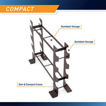 Load image into Gallery viewer, Marcy Compact Dumbbell Rack Free Weight Stand for Home Gym DBR-56 , Black, 20.50 x 8.50 x 27.00 inches
