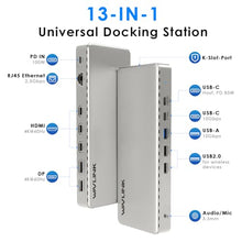 Load image into Gallery viewer, Docking Station 3 Monitors,WAVLINK SM770 Docking Station with Triple HDMI, Dual DP, 100W PD in,10Gb USB A&amp;C,2.5G Ethernet,Compatible with MacBook Neo/Mac OS, SMI Driver &amp; Host USB3.2 Gen 2 Required
