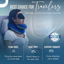 Load image into Gallery viewer, BCOZZY Travel Neck Pillow for Airplane– Patented Double Support for Head, Neck, and Chin. Best for Long Flights, Plane Sleeping, and Car Rides. Adjustable Size. Fully Washable. Carry Bag. Large, Nude
