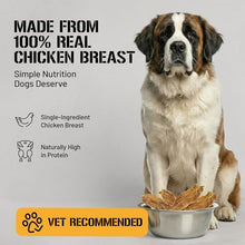 Load image into Gallery viewer, Dog Chits Chicken Breast Tenders for Dogs - 100% USA Chicken - High-Protein Natural Dog Treats - Naturally Provides Omega-6 &amp; Trace Omega-3 Fatty Acids - No Glycerin - For Training &amp; All Breeds - 6 oz
